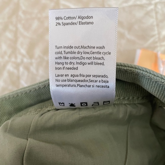 NWT Risen Distressed Subtle High Rise 11 Olive - Picture 8 of 8